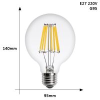 【trending】 3RT LLC หลอดไฟ LED E27 E14 4W 6W 8W 220V Retro โคมไฟเทียน Vintage Globe Led Filament หลอดไฟ Bombillas LED Edison หลอดไฟ