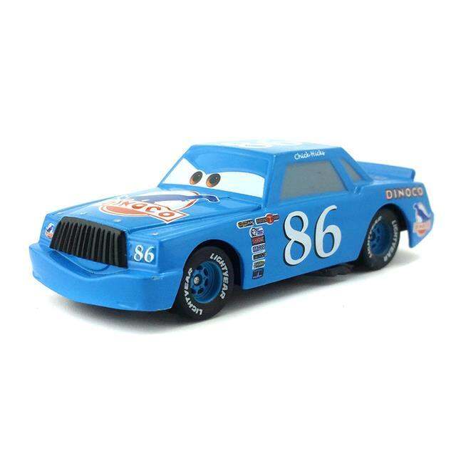 1-55-disney-cars-2-chick-hick-and-htb-dinoco-no-86-car-model-hostile-takeover-bank-mack-truck-combination-for-children-toys