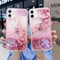 (Great. Cell phone case)  ทรายดูด Huawei P50โปร P30Pro P30 P20 P20Pro Nova 10 SE 10Pro 9 9SE 8 7se 7i 7 5T Y70 3i Y90 Honor P30Lite 5G เคสโทรศัพท์ X6กากเพชรส่องแสงเป็นประกายวิบวับเคสลายดอกไม้ลายดอกพีช