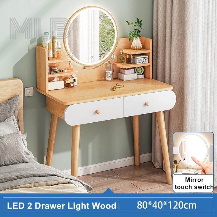 【LED light】Dressing Table Bedroom home furniture living table nordic