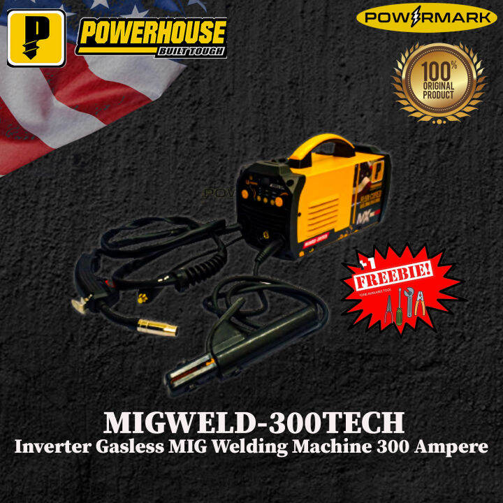 POWERHOUSE MIGWELD300TECH Inverter Gasless MIG Welding Machine 300
