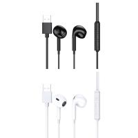 USB Earbuds with Microphone In-Ear USB C Headphone for Pc Hifi Stereo Wired Earphones/Earbuds/Headphones for Musician Audiophile with Mic clever