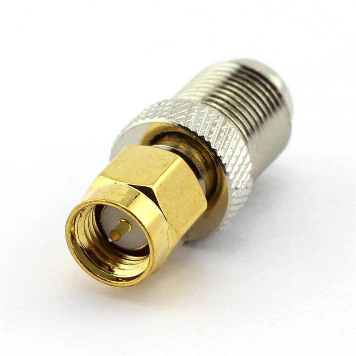 2pcs-1pc-f-type-female-jack-to-sma-male-plug-straight-rf-coaxial-coax-adapter-connector-electrical-connectors