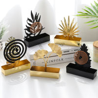 Ginkgo Leaf Mosquito Coil Holder Iron Mosquito Coil Frame Insect Repellent Incense Rack Home Decoractive Anti-mosquito Supply