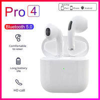 2022 new TWS Pro 4 Wireless Earphones Bluetooth 5.0 Mini Earbuds with Charging Case Sport Handsfree Headset Stereo