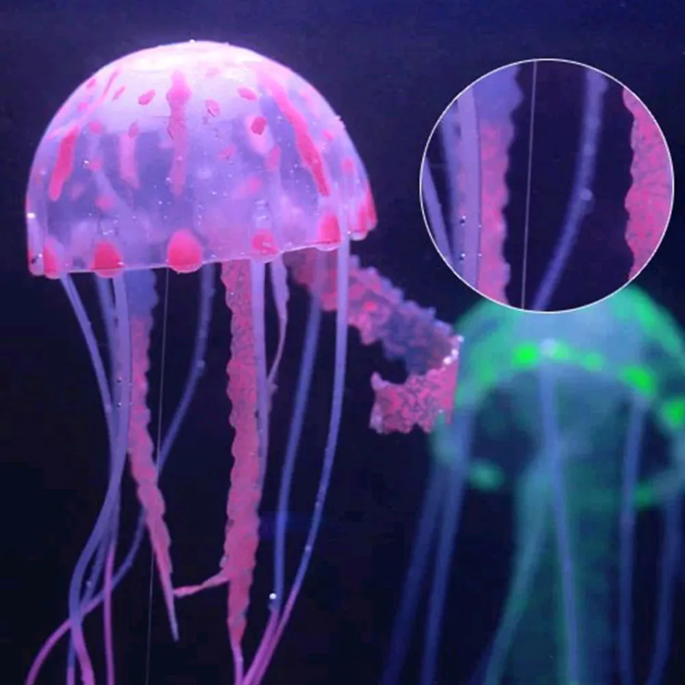Mô hình con sứa hiệu ứng thạch nổi phát sáng dễ thương trang trí ...