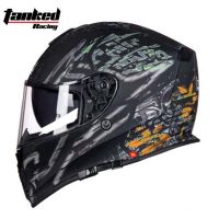 【LZ】◆  Capacete de motociclismo modelo novo 2021 lentes duplas boné de segurança elétrico para motocross masculino e feminino