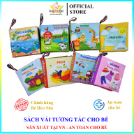 Sách vải cho bé giúp bé kích thích đa giác quan - Thương hiệu Bé Heo Sữa song ngữ Việt - Anh thumbnail