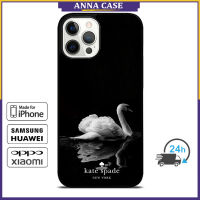 KateSpades Swan Lake Phone Case for iPhone 14 Pro Max / iPhone 13 Pro Max / iPhone 12 Pro Max / XS Max / Samsung Galaxy Note 10 Plus / S22 Ultra / S21 Plus Anti-fall Protective Case Cover