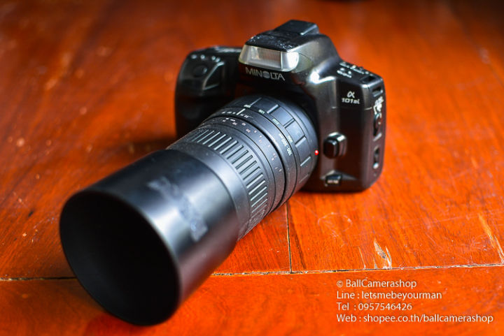 ขายกล้องฟิล์ม-minolta-101si-serial-97808394-พร้อมเลนส์-tamron-100-300mm