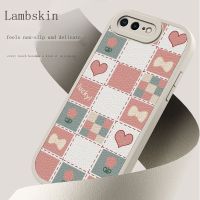 Anti-drop phone case Pink Plaid Used Apple Eight Plus Following Iphone7 Case 7 P Se3 Contracted The New Suede