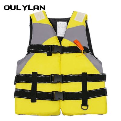 Oulylan Life Jacket Adjustable Buoyancy Outdoor Adult Children Swimming Survival Suit Polyester Children Life Vest With Whistle  Life Jackets