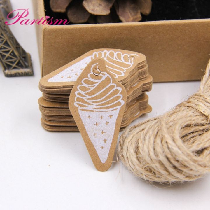 50pcs-kraft-paper-tags-diy-handmade-thank-you-multi-style-crafts-hang-tag-with-rope-labels-gift-wrapping-supplies-wedding-favors
