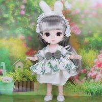 (Popular toys) 16เซนติเมตรตุ๊กตา BjD 13ที่สามารถเคลื่อนย้ายข้อต่อแฟชั่นสบายๆเจ้าหญิงเสื้อผ้าสูทอุปกรณ์ตกแต่ง Multicolor ผมสาวของขวัญของเล่น