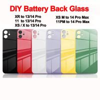 DIY Back Glass Housing For Iphone XR To 13 Pro /14 Pro, For Iphone XS MAX/11 Pro Max To 14 Pro Max Housing Replacement