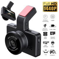 【ไม่มีการ์ด】1440P,Dash Cam,อุปกรณ์เสริมในรถยนต์,กล้องด้านหน้าและด้านหลัง,กล้องบันทึก,เครื่องบันทึก Dvr,การบันทึกแบบวนซ้ำ,Night Vision,เซ็นเซอร์ G,การตรวจสอบที่จอดรถ,Dash Cam พร้อม Wifi