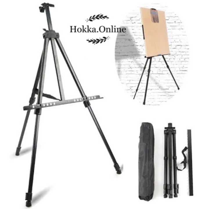 Foldable Artist Easel Sketch Stand Adjustable Metal Display Easel