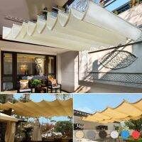 Customizie White escopic Wave Sun Shade Net Garden Courtyard Pavilion Canopy Sun Room People Protection Breathable Sun Cover