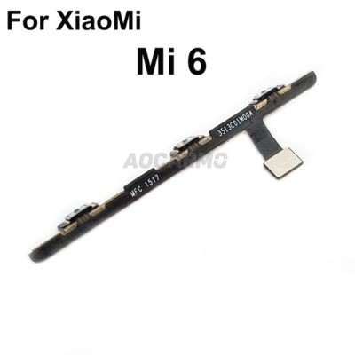 【✆New✆】 anlei3 Aocarmo อะไหล่สำหรับ Xiaomi 6 Mi6ปุ่มเปิด/ปิดเสียงขึ้น/ลงสายเคเบิลงอได้ปุ่มเปลี่ยน