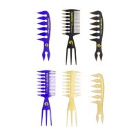 【CC】 2021 styling hair brush oil comb，Retro head wide tooth comb，Men  39;s beard comb，Barber tools