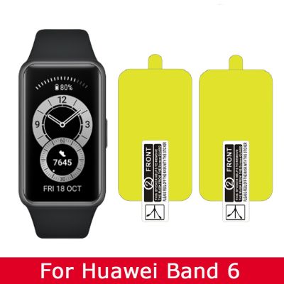 ฟิล์มกันรอยหน้าจอสําหรับ Band 6 Smart Watch 2 ชิ้น