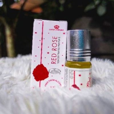 น้ำหอมอาหรับ ​แท้​ Red rose​ Al rehab​ perfume​ oil ​3ml ​น้ำหอม น้ำหอมผู้หญิง น้ำหอมพกพา หอมสดชื่น น้ำหอมแท้