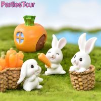 【CW】❏✢﹊  Cartoon Toppers Soft Pottery Animals Figurines Decoration Baby Shower Easter Kids Birthday