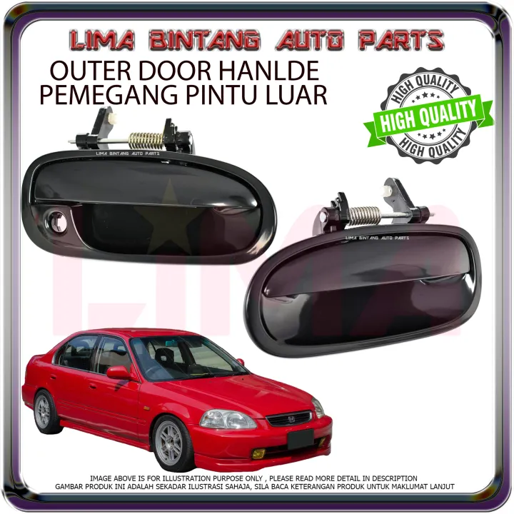 Honda Civic Ej Ek So4 Door Outer Handle Pembuka Pintu Luar 1996 2001 Lazada 9853