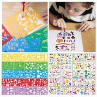 5/10/20 Pcs Drawing Stencils Set for Kids Art Tool Drawing Color Board Children Painting Stencil Rulers Template Education Aids Rulers  Stencils