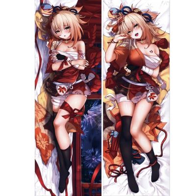 ปลอกหมอนคอสเพลย์ ลาย Dakimakura Genshin Impact Yoimiya Peachskin 2 ด้าน ขนาด 60x180 ซม. สําหรับผู้หญิง