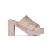 SHU PALETTE SOFT SIGNET ON CANVAS SANDALS - PINK