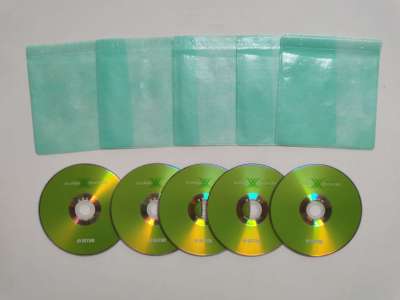 แผ่นดีวีดี ไรเทค DVD R Ritek (แผ่นดีวีดีสกรีนไม่ได้) จำนวน 5 แผ่น ฟรี ซองผ้า 5 ซอง