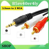 B5ev40er4ly SHOP B5ev40er4ly SHOP 1.35M 3.5mm Stereo Male Jack to 2 RCA Male AV Music Audio Cable Cord AUX Cable for Mp3 Phone TV Sound Speakers