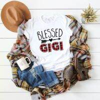 Blessed Gigi Shirt Gigi Life Shirts Cute Mimi Shirt T-Shirt Red Buffalo Plaid Grandparent Shirts