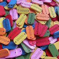 【YF】۞  25x13mm Buttons Hand Made Scrapbook  sewing supplies diy buttons for crafts Oval 2-Holes