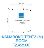 Kamaboko Tent3 M (ROOM) กราวชีท ตรงรุ่น ขนาดห้องนอน