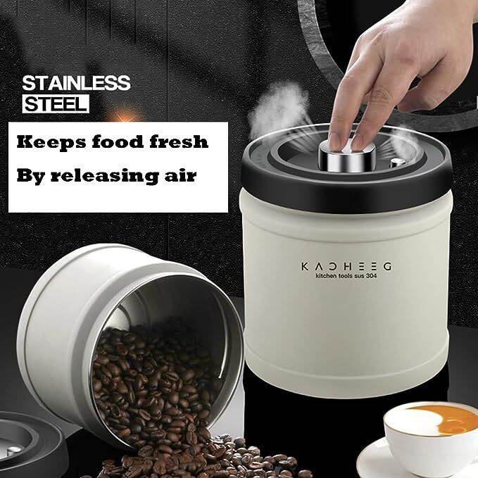 Coffee Canister Airtight Stainless Steel Coffee Container Coffee Bean