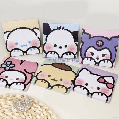 Sanrio Kuromi HelloKitty Cinnamon Pochacco sticky note Cute Post-it Notes Cartoon Cute Post-it Notes Message Notes