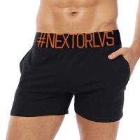 ORLVS Sports Men Underwear Boxer Home Pants Boxershorts Cotton Sexy Shorts Boxer Fitness Panties Underpants With Pocket