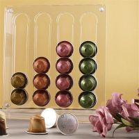 48pcs Transparent Acrylic Coffee Capsule Storage Holder Display Rack Coffeeware Nespresso Capsule Pod Tower Rack Shelf Electrical Connectors