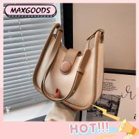 MAXG หนังพียู กระเป๋าสะพายไหล่แบบสั้น กระเป๋า Crossbody แฟชั่นสำหรับผู้หญิง หมวกใต้วงแขน ผู้หญิงผู้หญิงผู้หญิง