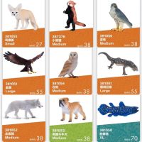 （READYSTOCK ）? Mojo2022 New Golden Eagle Shar Pei Owl Coelacanth Auricle Fox Lizard Animal Model Toys YY