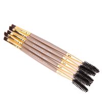 Double Head Eyebrow Brush Comb Eyeshadow Powder Eyeliner Makeup Brush Tool Makeup Brushes Sets