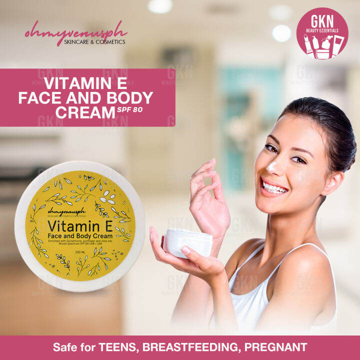 BUY1TAKE1‼️ OMV Vitamin E Cream for FACE and BODY 200g with SPF 80