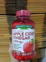 ?เนเจอร์ ทรูทร์ แอปเปิ้ลไซเดอร์ ? Natures Truth Apple Cider Vinegar 1200mg.  จำนวน 180 เม็ด