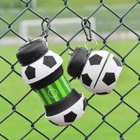 【CC】♤✌  Outdoor Fold Bottle Football Basketball Tennis Leakproof Silicone Kettle Children Adult