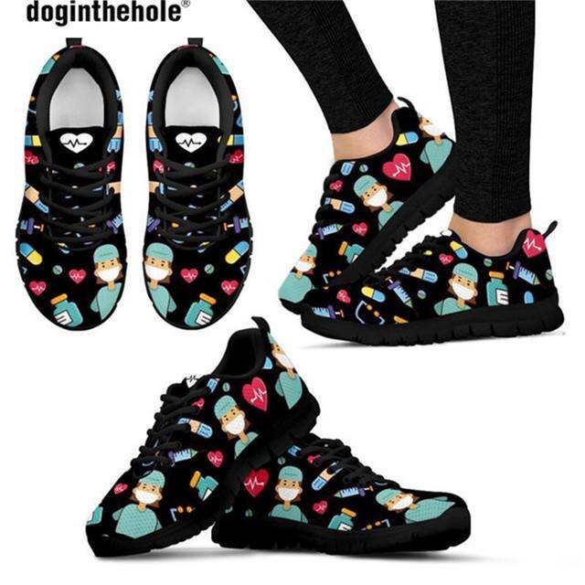 doginthehole-medical-nurse-print-light-mesh-flats-ladies-shoes-hospital-doctor-sneakers-casual-spring-women-39-s-cute-nursing-shoes