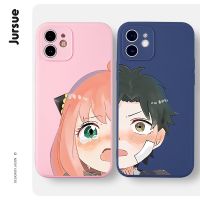 JURSUE เคสคู่ เคสไอโฟน คู่รัก กันกระแทกซิลิโคนนุ่มการ์ตูนน่ารักตลก เคสโทรศัพท์ Compatible for iPhone 14 13 12 11 Pro Max SE 2020 X XR XS 8 7 6 6S Plus พลัส XYH586