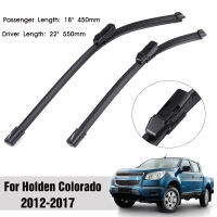 ใบปัดน้ำฝนกระจกบังลมหน้ารถยนต์2ชิ้น,ใบปัดน้ำฝน22 "18" สำหรับ Holden Colorado (RG) UTE 2012-2017