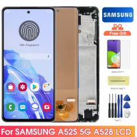 A52s 5G Display Screen for Samsung Galaxy A52s 5G A528 A528B A528B/DS Lcd Display Digital Touch Screen with Frame Replacement